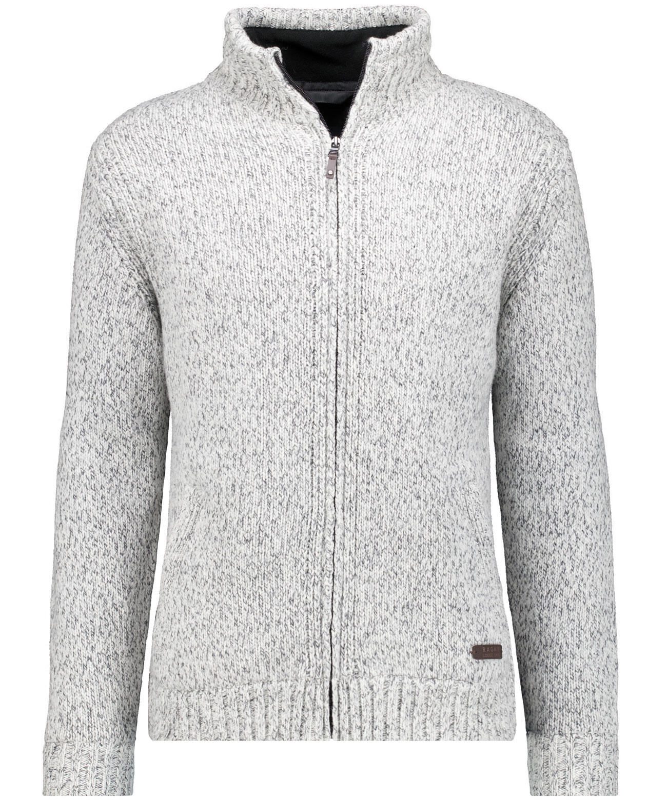 RAGMAN - Cardigan mit Fleece-Innenfutter grau - Gr. - 3XL von RAGMAN