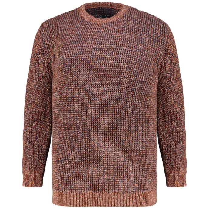 RAGMAN Grobstrickpullover aus Baumwolle in Two-Tone-Optik von RAGMAN