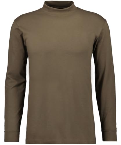 RAGMAN Herren Stehkragenshirt Langarm XL, Mokka-835 von RAGMAN