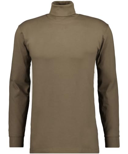 RAGMAN Herren Basic Rollkragenshirt Langarm 3XL, Mokka-835 von RAGMAN