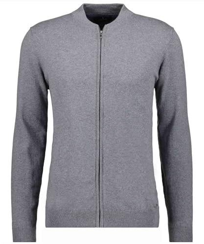RAGMAN Herren Baseball Cardigan Mittelgrau-015, XXL von RAGMAN