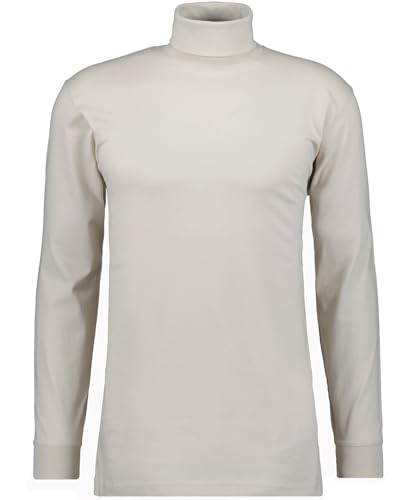 RAGMAN Herren Basic Rollkragenshirt Langarm Hell-Beige-209, XL von RAGMAN