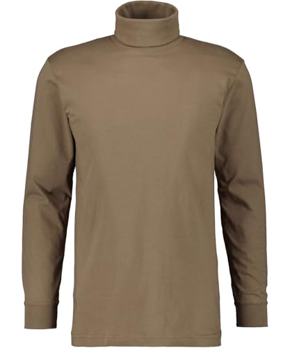 RAGMAN Herren Basic Rollkragenshirt Langarm Kastanie-089, 3XL von RAGMAN