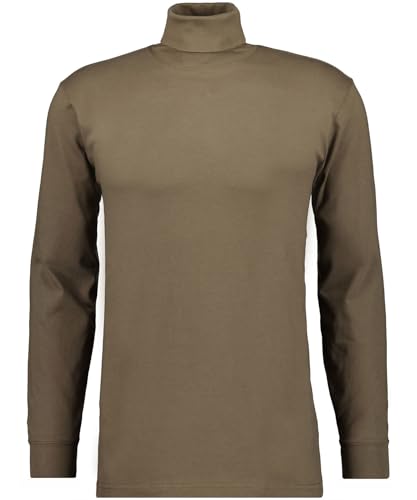 RAGMAN Herren Basic Rollkragenshirt Langarm Mokka-835, M von RAGMAN