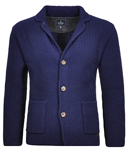 RAGMAN Herren Blazer Strickjacke XL, Marine-070 von RAGMAN