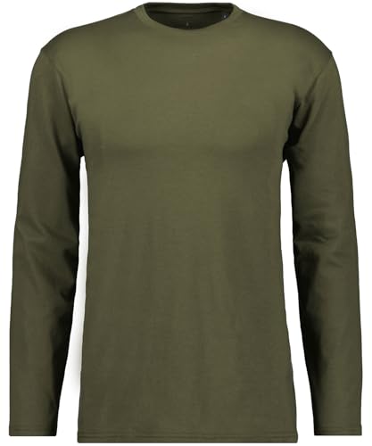 RAGMAN Herren Langarm-Shirt Rundhals (DE/NL/SE/PL, Alphanumerisch, L, Regular, Regular, Dunkelgrün-393) RAGMAN Herren Langarm-Shirt Rundhals (DE/NL/SE/PL, Alphanumerisch, L, Regular, Regular, Dunkelgrün-393) von RAGMAN