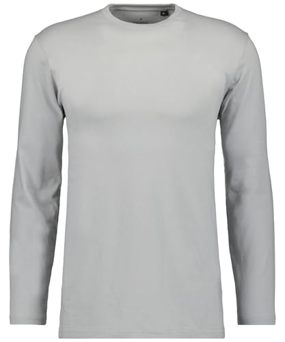 RAGMAN Herren Langarm-Shirt Rundhals Silber-024, M von RAGMAN