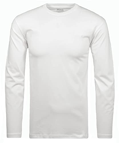 RAGMAN Herren Langarm-Shirt Rundhals XL, Weiss-006 von RAGMAN