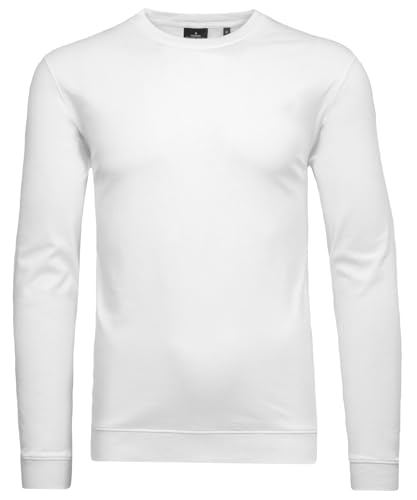 RAGMAN Herren Langarmshirt Rundhals mit Bündchen Weiss-006, XL von RAGMAN