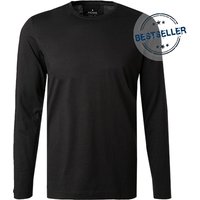 RAGMAN Herren Longsleeve schwarz Baumwolle von RAGMAN