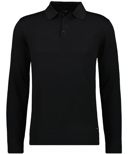 RAGMAN Herren Merino Polo-Pullover L, Schwarz-009 von RAGMAN