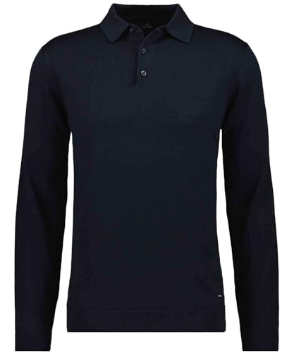RAGMAN Herren Merino Polo-Pullover (DE/NL/SE/PL, Alphanumerisch, M, Regular, Regular, Dunkelblau-711) von RAGMAN