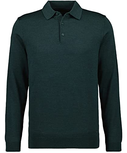 RAGMAN Herren Merino Polo-Pullover XL, Dunkelgrün-035 von RAGMAN