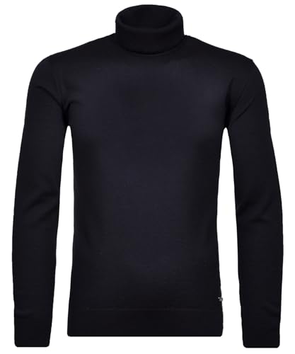 RAGMAN Herren Merino-Pullover Rollkragen Dunkelblau-711, L von RAGMAN