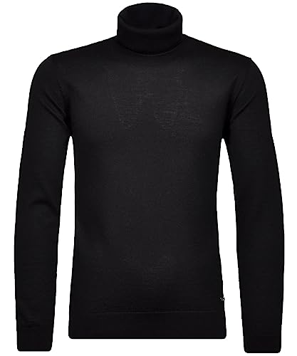 RAGMAN Herren Merino-Pullover Rollkragen M, Schwarz-009 von RAGMAN