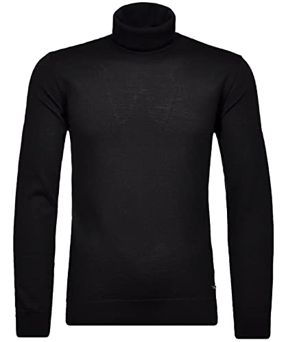 RAGMAN Herren Merino-Pullover Rollkragen S, Schwarz-009 von RAGMAN