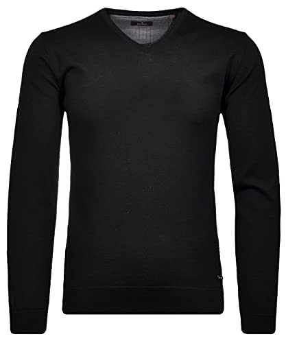 RAGMAN Herren Merino-Pullover V-Ausschnitt L, Schwarz-009 von RAGMAN