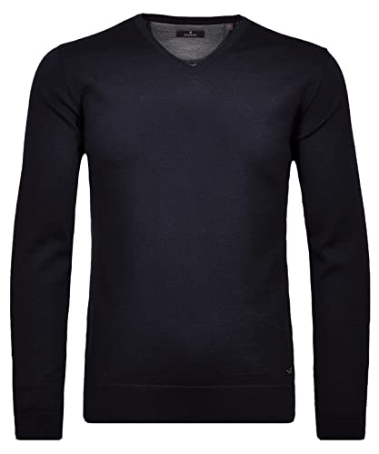 RAGMAN Herren Merino-Pullover V-Ausschnitt M, Dunkelblau-711 von RAGMAN