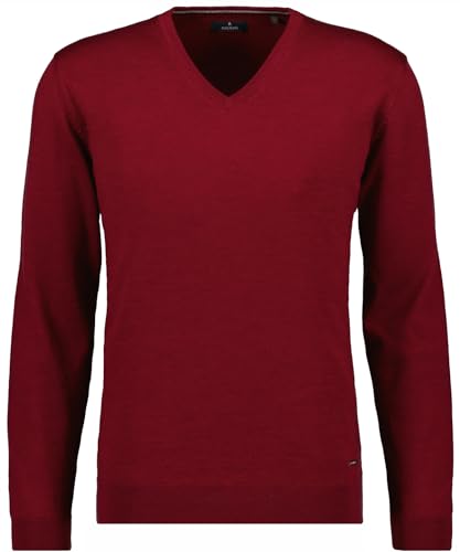 RAGMAN Herren Merino-Pullover V-Ausschnitt S, Beere-620 von RAGMAN