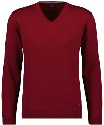 RAGMAN Herren Merino-Pullover V-Ausschnitt (DE/NL/SE/PL, Alphanumerisch, S, Regular, Regular, Beere-620) von RAGMAN