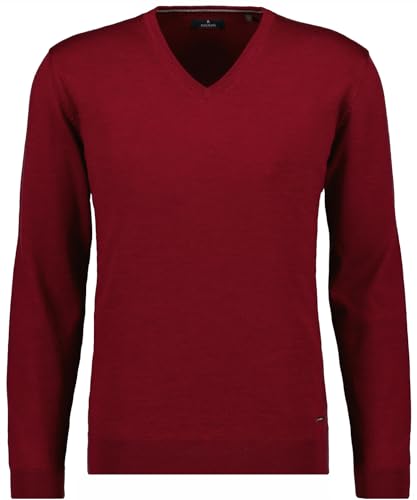 RAGMAN Herren Merino-Pullover V-Ausschnitt XL, Beere-620 von RAGMAN