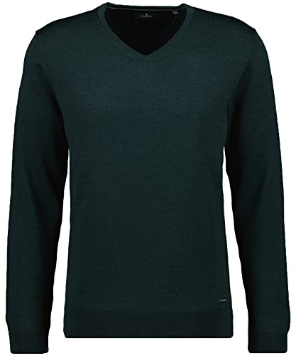 RAGMAN Herren Merino-Pullover V-Ausschnitt XL, Dunkelgrün-035 von RAGMAN
