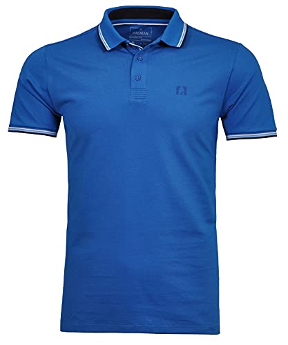 Ragman 3409091, Poloshirt, Kurzarm, Männer, Übergröße., Grau Blau, Medium von RAGMAN