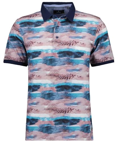 RAGMAN Herren Piqué-Polo mit Alloverprint Beige gemustert-941, XL von RAGMAN