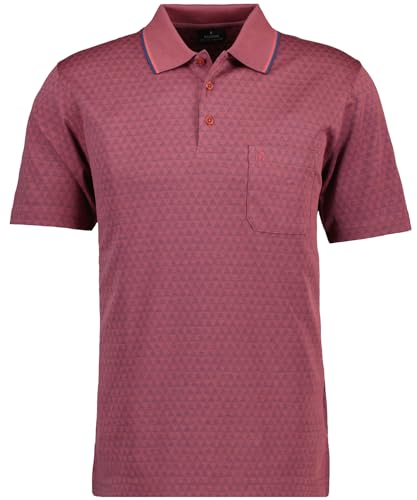 RAGMAN Herren Polo Jacquard XL, Beere-683 von RAGMAN