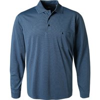 RAGMAN Herren Polo-Shirt blau Baumwoll-Jersey von RAGMAN