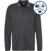 RAGMAN Herren Polo-Shirt grau Baumwoll-Jersey von RAGMAN