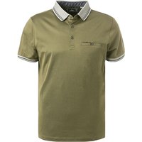 RAGMAN Herren Polo-Shirt grün Baumwoll-Jersey von RAGMAN