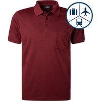 RAGMAN Herren Polo-Shirt rot Baumwoll-Jersey von RAGMAN