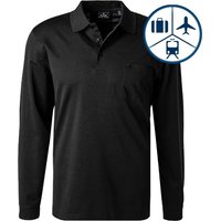 RAGMAN Herren Polo-Shirt schwarz Baumwoll-Jersey von RAGMAN