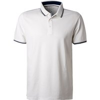 RAGMAN Herren Polo-Shirt weiß Baumwoll-Piqué von RAGMAN