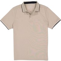 RAGMAN Herren Polo-Shirt beige Baumwoll-Piqué von RAGMAN
