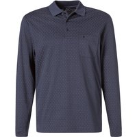RAGMAN Herren Polo-Shirt blau Baumwolle von RAGMAN
