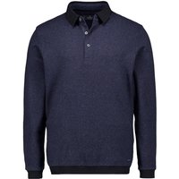 RAGMAN Herren Polo-Shirt blau Baumwolle von RAGMAN