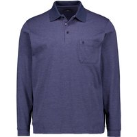 RAGMAN Herren Polo-Shirt blau gemustert von RAGMAN
