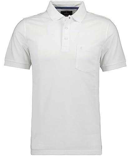 RAGMAN Herren Polo solid with Pocket 3XL, Weiss-006 von RAGMAN