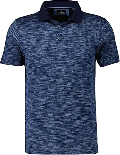 RAGMAN Herren Poloshirt Gemustert L, Marine-070 von RAGMAN