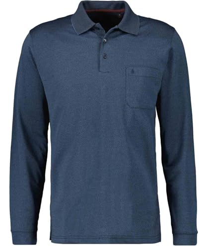 RAGMAN Herren Poloshirt Langarm Marine-070, L von RAGMAN