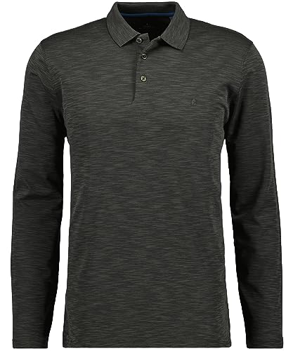 RAGMAN Herren Poloshirt Langarm Softknit L, Schiefer-027 von RAGMAN