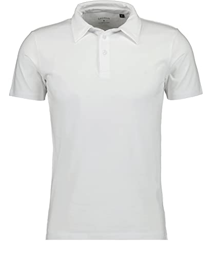 RAGMAN Herren Poloshirt Uni, Body fit L, Weiss-006 von RAGMAN