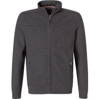 RAGMAN Herren Cardigan grau Baumwolle unifarben von RAGMAN