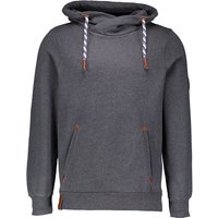 RAGMAN Herren Sweatshirt Grau Baumwolle unifarben von RAGMAN