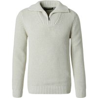 RAGMAN Herren Troyer weiß Baumwolle unifarben von RAGMAN