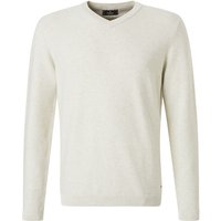 RAGMAN Herren Pullover beige Baumwolle unifarben von RAGMAN