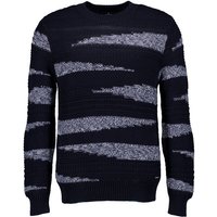 RAGMAN Herren Pullover blau Baumwolle gemustert von RAGMAN