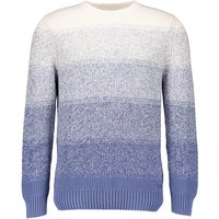 RAGMAN Herren Pullover blau Baumwolle gestreift von RAGMAN